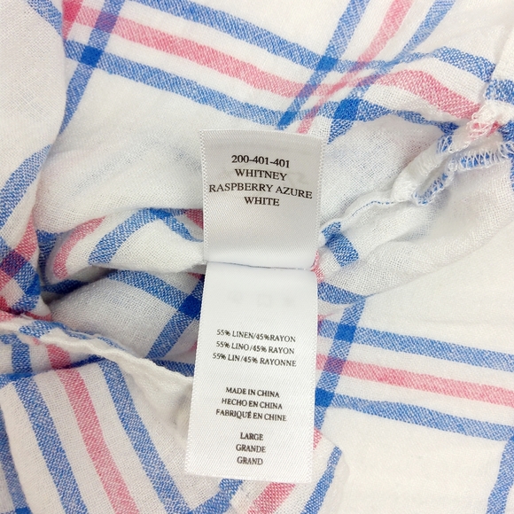 Rails Whitney Raspberry Azure Top Size Large - Picture 5 of 8